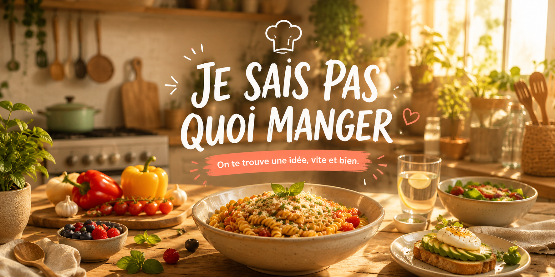 Univers visuel de Je sais pas quoi manger