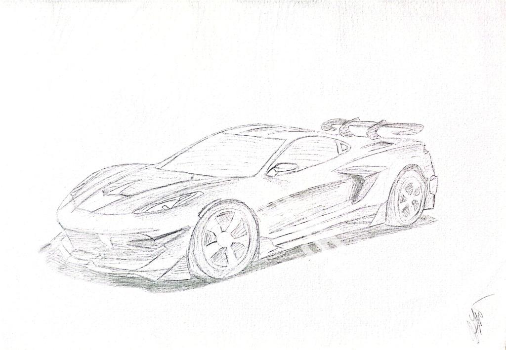 Dessin « Chevrolet Corvette C8 »