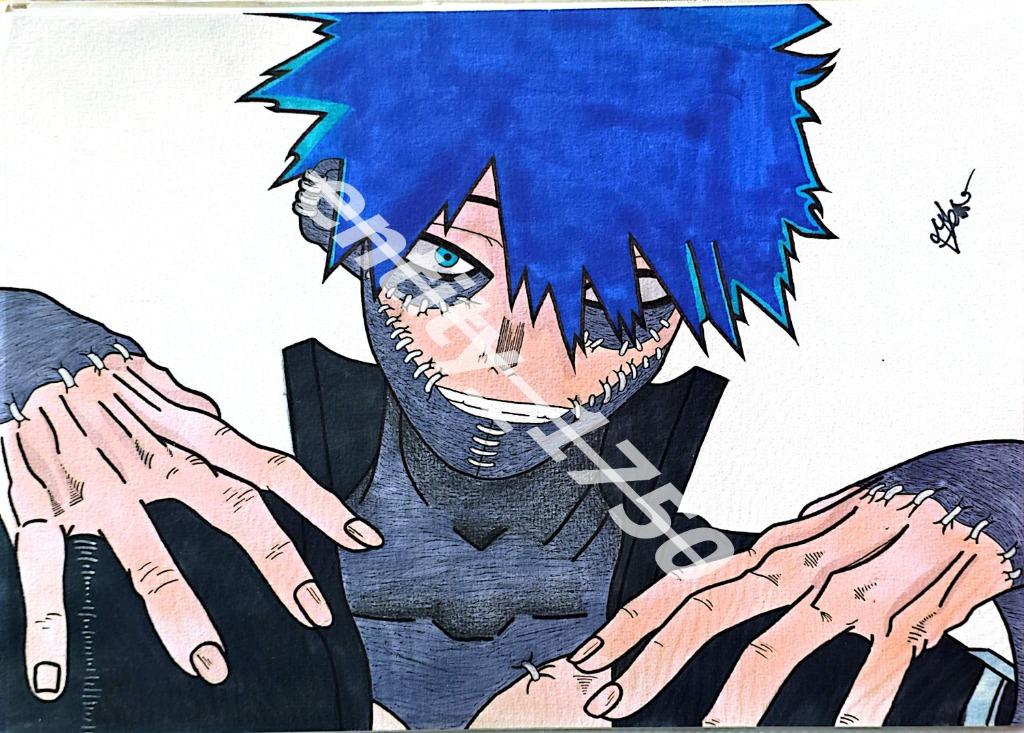 Dessin « Dabi (Flammes Bleues) »