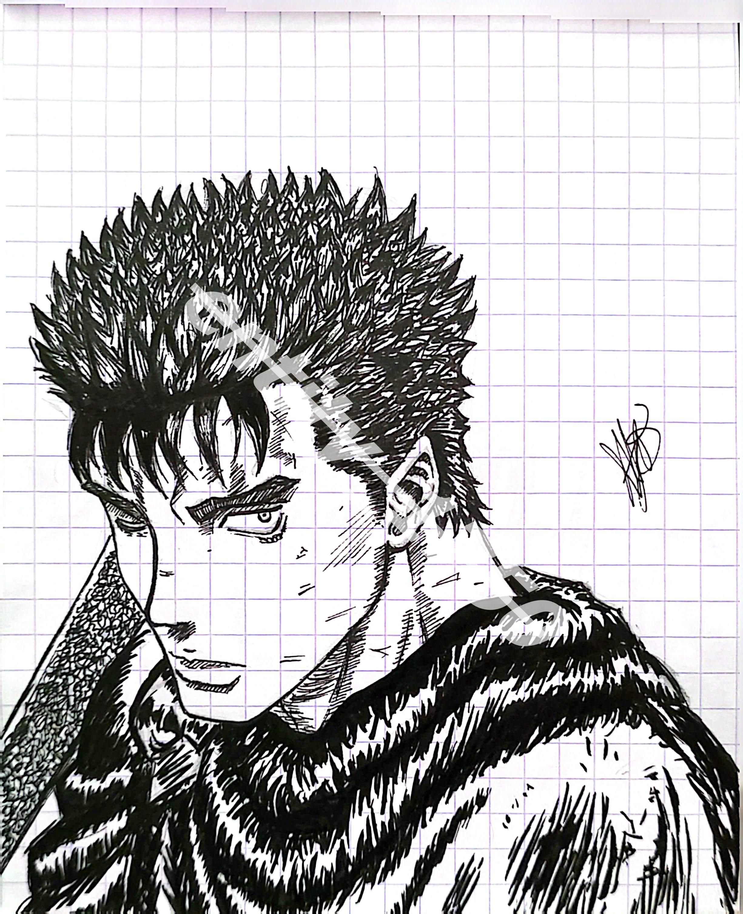 Dessin « Guts — Portrait »