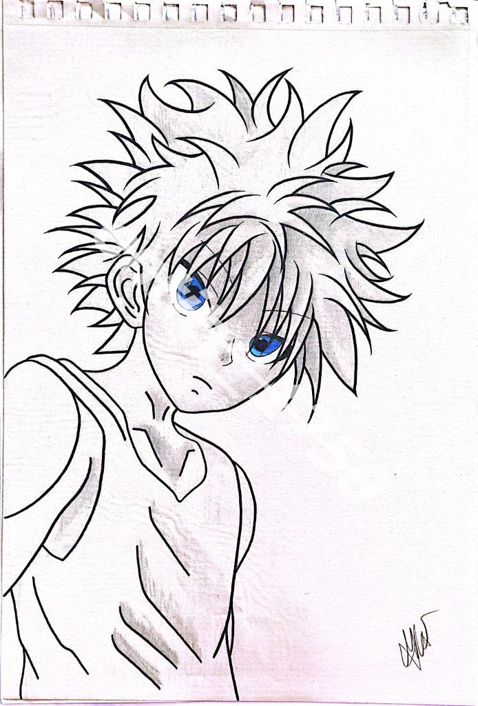 Dessin « Killua Zoldyck (Yeux Bleus) »