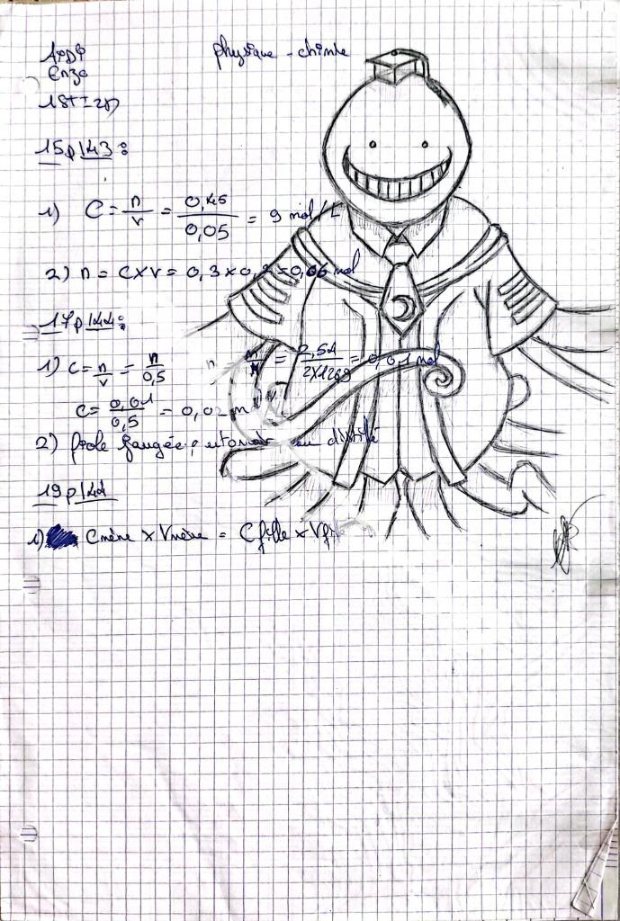 Dessin « Koro-sensei »