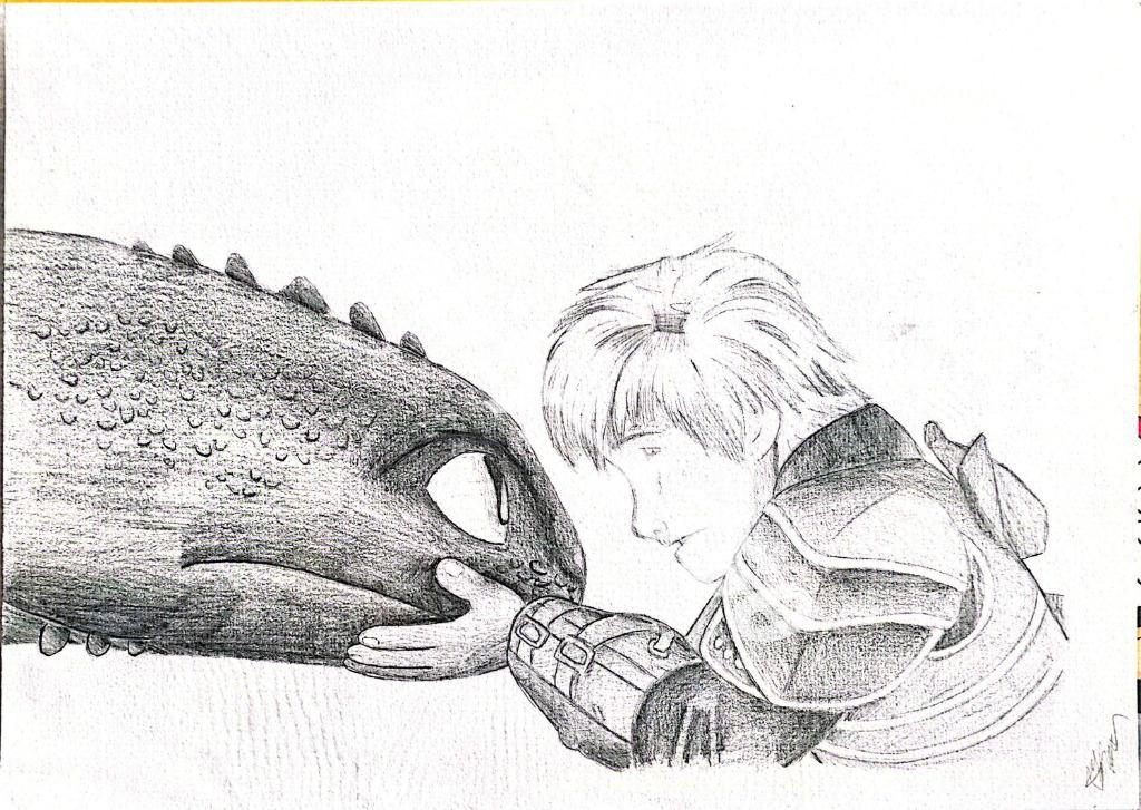 Dessin « Krokmou & Harold »