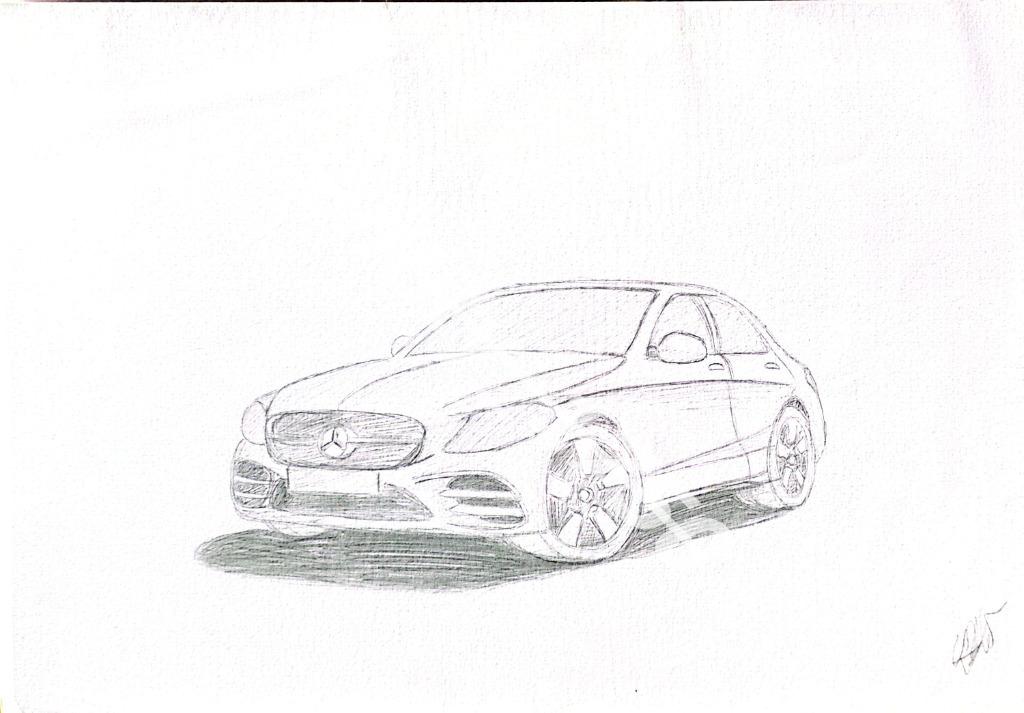 Dessin « Mercedes-Benz Berline »