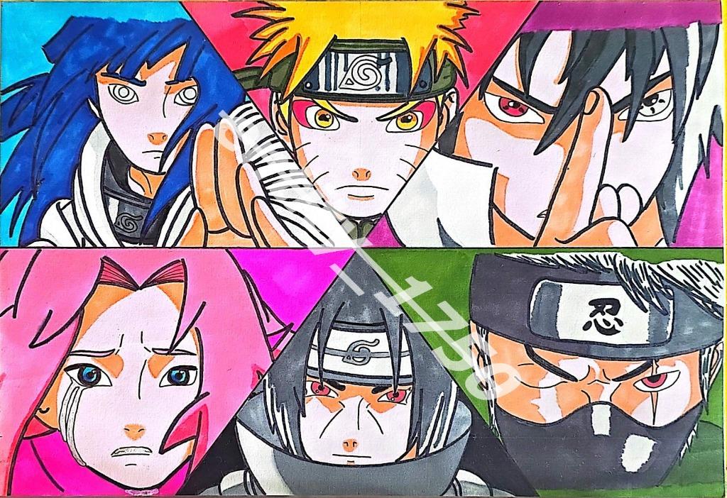 Dessin « Shinobis de Konoha »