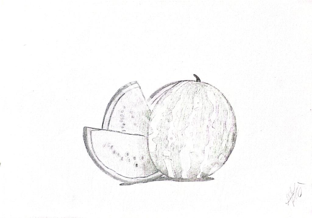 Dessin « Pastèque Nature Morte »